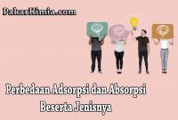 Perbedaan Adsorpsi dan Absorpsi