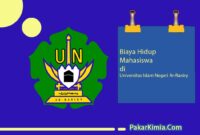Biaya Hidup di Universitas Islam Negeri Ar-Raniry