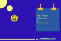 Biaya Hidup di Universitas Jember