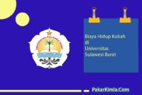 Biaya Hidup di Universitas Sulawesi Barat